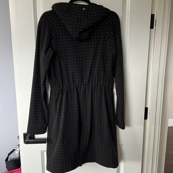 lululemon athletica Jackets & Blazers - Lululemon Apres Yoga Polka Dot Hooded Jacket, M (10)